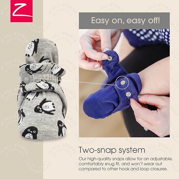 Zutano Organic Baby Booties Newborn Infant, Lost Baby Socks Solution, Unisex, Girl, Boy, 0-3, 3-6, 6-12, 12-18, 18-24 Months