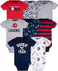 Gerber baby-boys 8-pack Short Sleeve Onesies Bodysuits