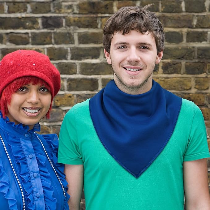 Adult Drool Bib for Special Needs, 3 Pk Soft Absorbent Large Bandana Bibs Set for Kids 4+, Men Women, Teens & Adults