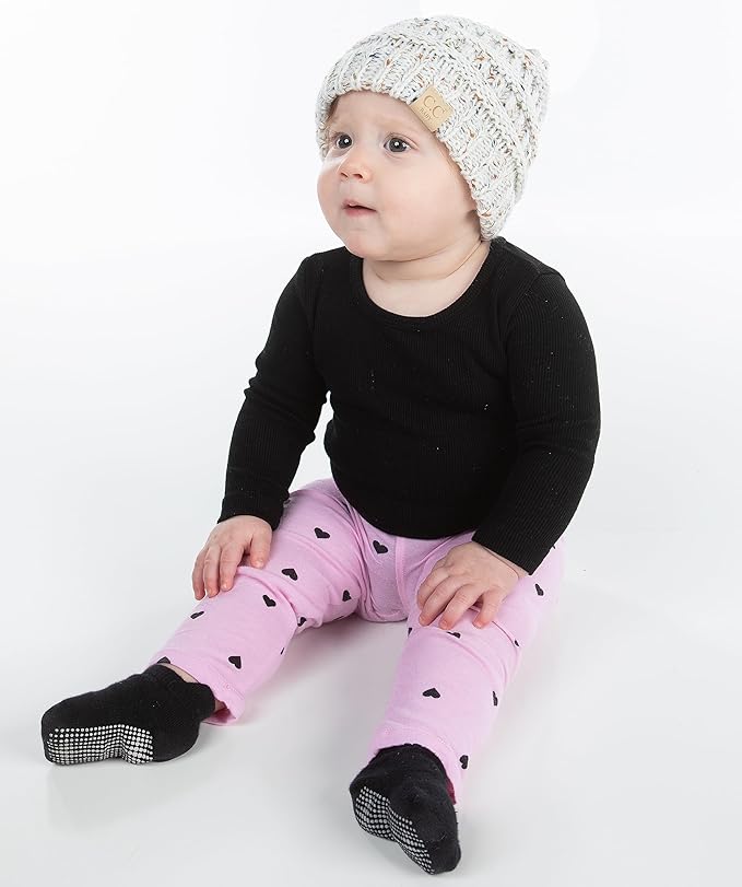 Funky Junque Baby Winter Hat – Cute Newborn Hats, Cozy Warm Infant Beanie, Soft Knit Stocking Stuffer for Babies 0–12 Months
