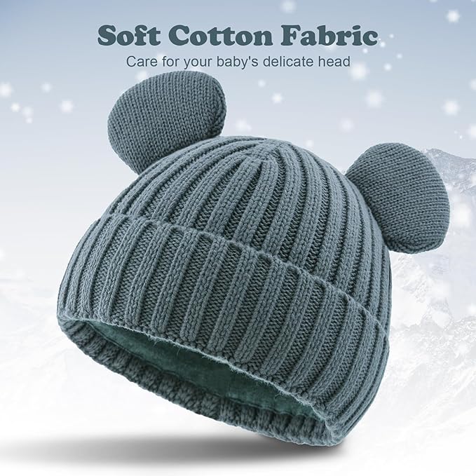 Toddler Boy Winter Beanie Baby Knit Hat Warm Girl Beanies Newborn Cute Hats for Kids