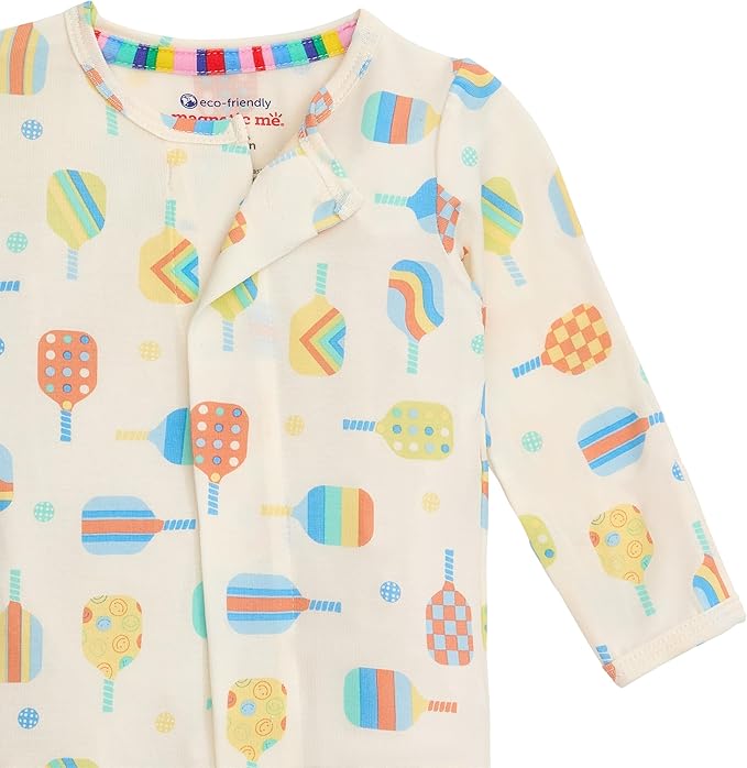 Magnetic Me Girls Modal Magnetic Baby Footie Pajamas | Silky Soft Modal Fabric | Baby Sleepers Available Sizes PRE - 24M