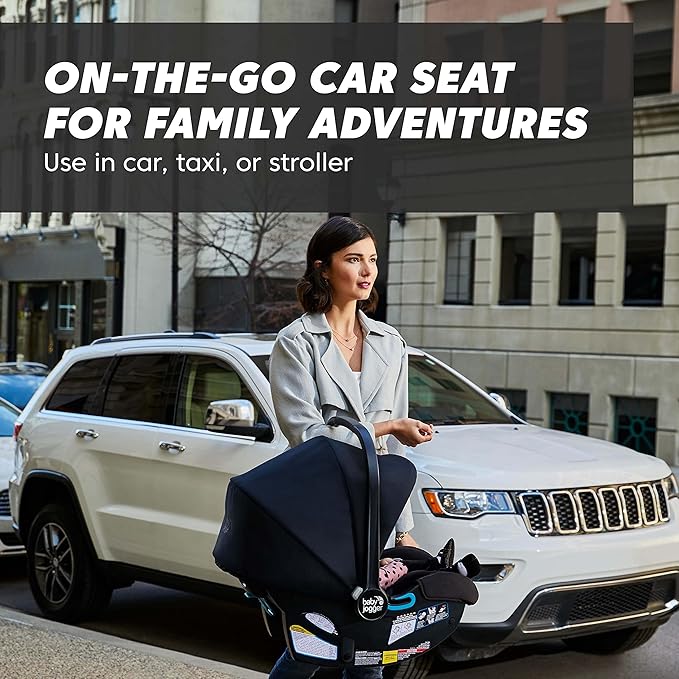 Baby Jogger City Go 2 Infant Car Seat, Pike Exclusive Includes Leatherette Handlebar and Premium Fabrics for a Safe and Comfortable Ride from Day One