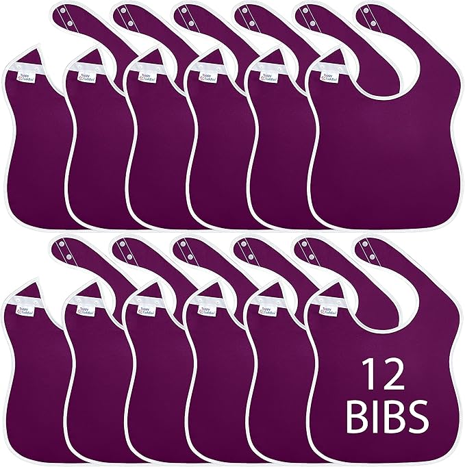 Large Waterproof Bibs Pastel Collection - 4pk, 12pk, 48pk
