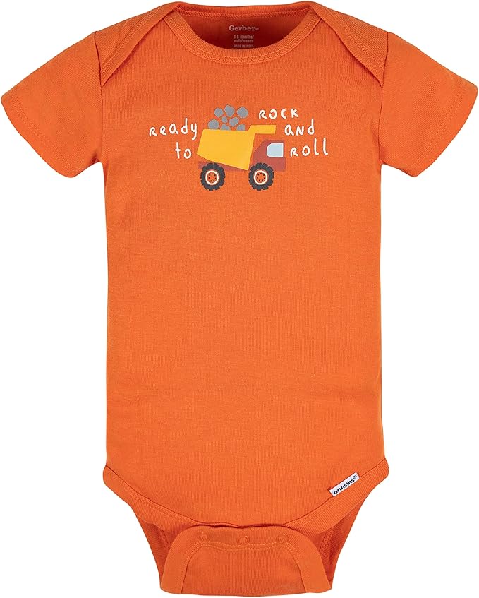 Gerber baby-boys 8-pack Short Sleeve Onesies Bodysuits