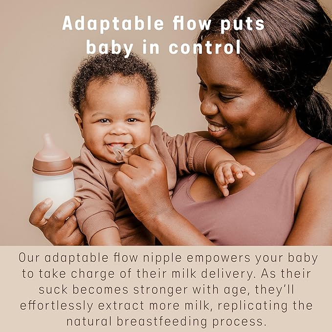 Suavinex Zero.Zero Slow Flow Asymmetrical Silicone Nipple, 2 Pack (0m+), Medium