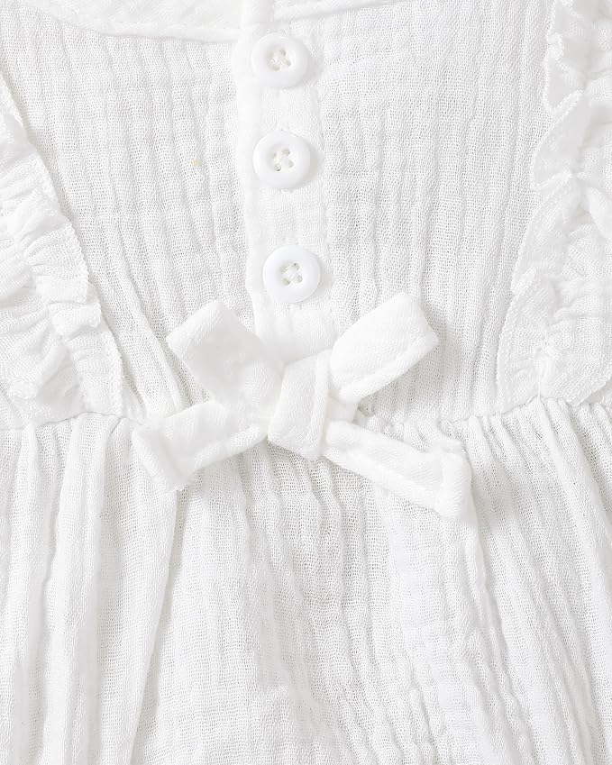 Renotemy Newborn Infant Baby Girl Clothes Rompers Summer Jumpsuits Short Sleeve Romper Infant Baby Clothes Girl