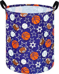 Round Laundry Hamper Storage Basket Laundry Organizer Hamper Storage Bins Clothes and Toys Box Nursery Hamper Gift Basket For Kids with Handles