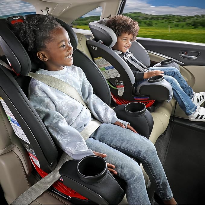 Britax One4Life Convertible Car Seat, 10 Years of Use from 5 to 120 Pounds, Converts from Rear-Facing Infant Car Seat to Forward-Facing Booster Seat, Machine-Washable Fabric, Iris Onyx