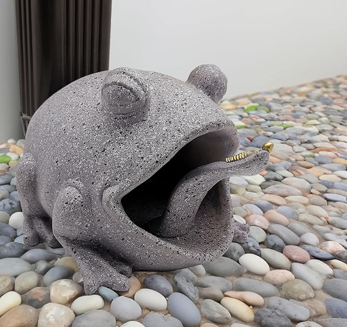 coolboy Frog Statues Gutter Downspout Extension Garden Decoration,Animal Resin Statue Outdoor Decor,Downspout Diverter Decorative Gutter Extension,3"×4" Downspout Extender Diverter Splash Block
