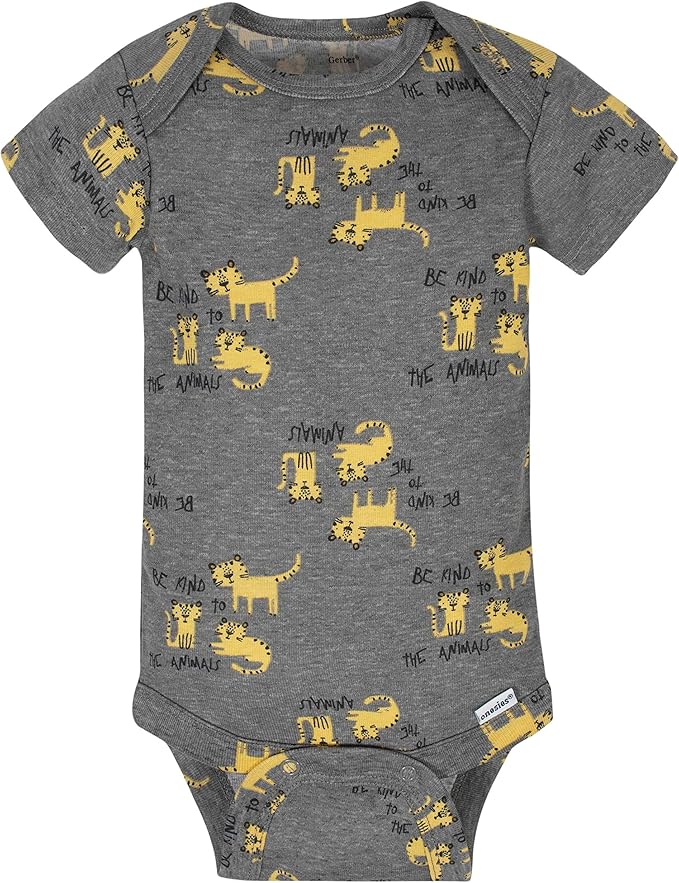 Gerber unisex-baby 8-pack Short Sleeve Onesies Bodysuits