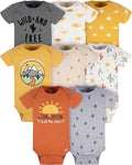 Gerber unisex-baby 8-pack Short Sleeve Onesies Bodysuits