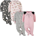 Gerber Baby Girls 4 Pack Sleep 'N Play Footie