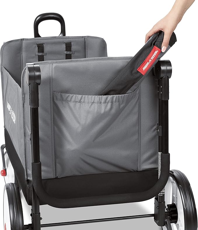 Stroller Wagon for Kids, Baby Stroller, Utility Cart, Rolling Cart, Radio Flyer City Luxe Stroll 'N Wagon, for Ages 1+ Years, Gray