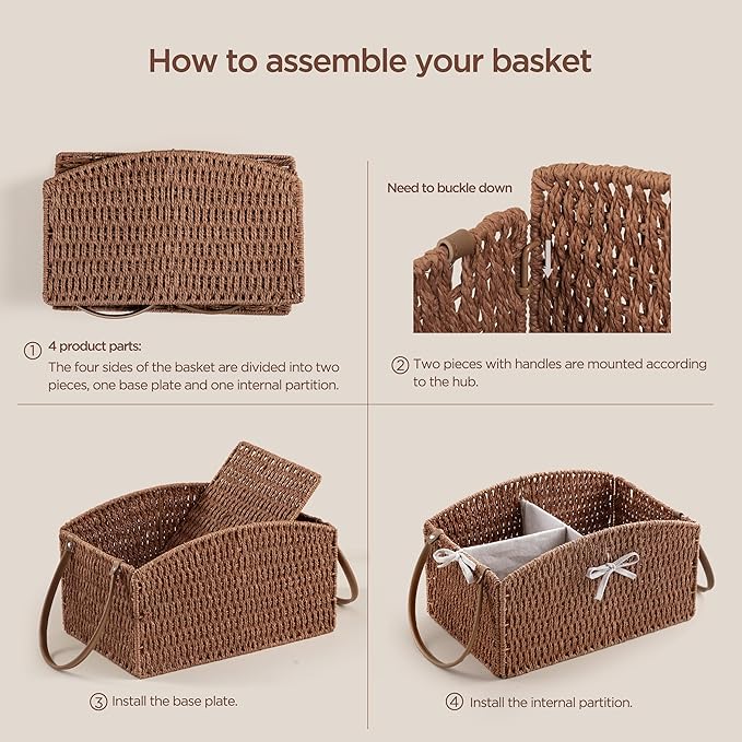 HBlife Diaper Caddy Organizer, Large Hand-Woven Storage Basket for Diapers & Baby Essentials - Elegant Curved Design, Ideal Gift for Baby Shower & Registry Must-Have