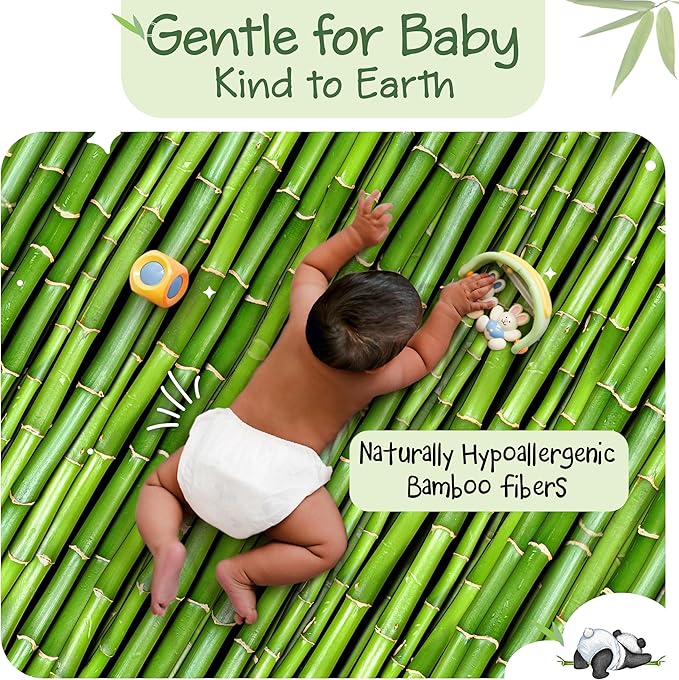 Bamboo Baby Diapers, Totally Chlorine Free for Sensitive Skin for Newborns to XXL. Hypoallergenic & Non Toxic Eco Friendlier Plant-Based Materials. TCF NB Newborn Size (37 ct)