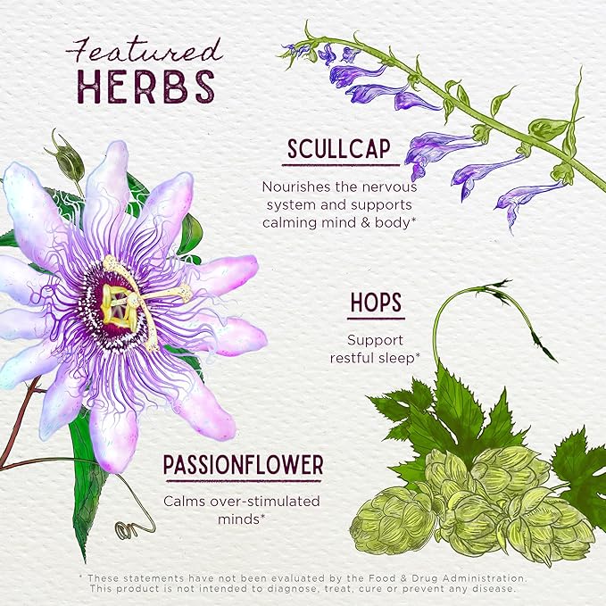 WishGarden Herbs Sleepy Nights & Fresh Mornings - All-Natural Herbal Sleep Aid Tincture, Organic Sleep Supplement with Passionflower, Hops and Scullcap, Supports Deep Sleep & Healthy Sleep Cycles, 1oz