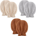 Pro Goleem Muslin Baby Mittens for Newborn, 100% Cotton No Scratch Soft Breathable Gloves for Boys and Girls 0-6 months