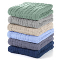 Muslin Baby Washcloths 6 Pack, 100% Cotton Wash Cloths for Babies, Large 12''X12'' Burp Cloths Absorbent and Soft for Newborn Infants Kids Boys Girls - Multicolor