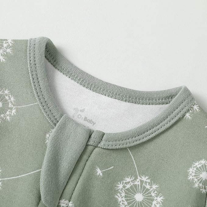 O2 BABY Baby Boys Girls Organic Cotton Zip-Front Sleeper Pajamas, Footed Sleep 'n Play