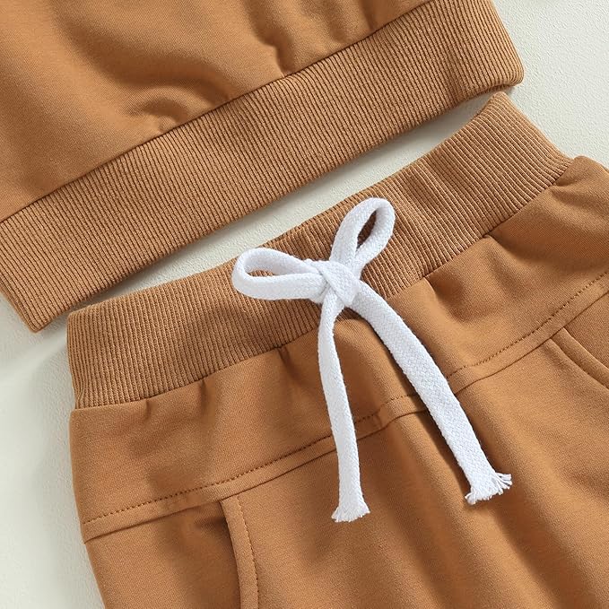 Tiaham Baby Boy Clothes Girl Outfits Fashion Sweatshirt Sweat Pant Kids Toddler Tops Pant Sets