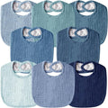 Muslin Baby Bibs for Unisex Boys Girls, Cotton Drool Bibs, Adjustable Newborn Bibs for Drooling and Teething