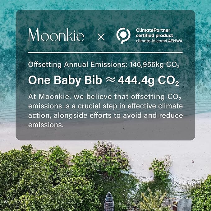 Moonkie Silicone Baby Bibs Set Of 2 | BPA Free Waterproof | Soft Flexible Adjustable Silicone Bibs for Babies & Toddlers(Teal/Kodak)