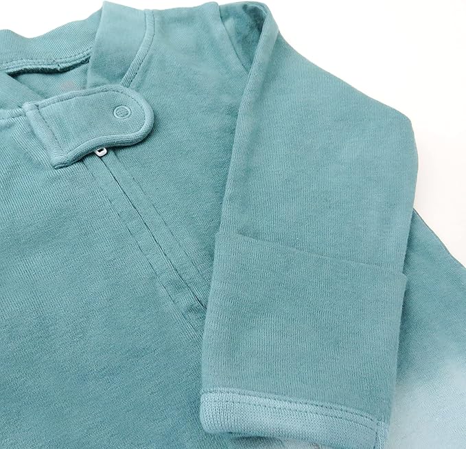 HonestBaby Baby Sleep N' Play One-Piece Zip-Front Footed Organic Cotton Pajama Sleeper